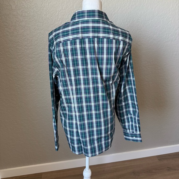 Lands' End Women’s No Iron Pinpoint Oxford Shirt Size 18W Casual Academia Office - Picture 2 of 7